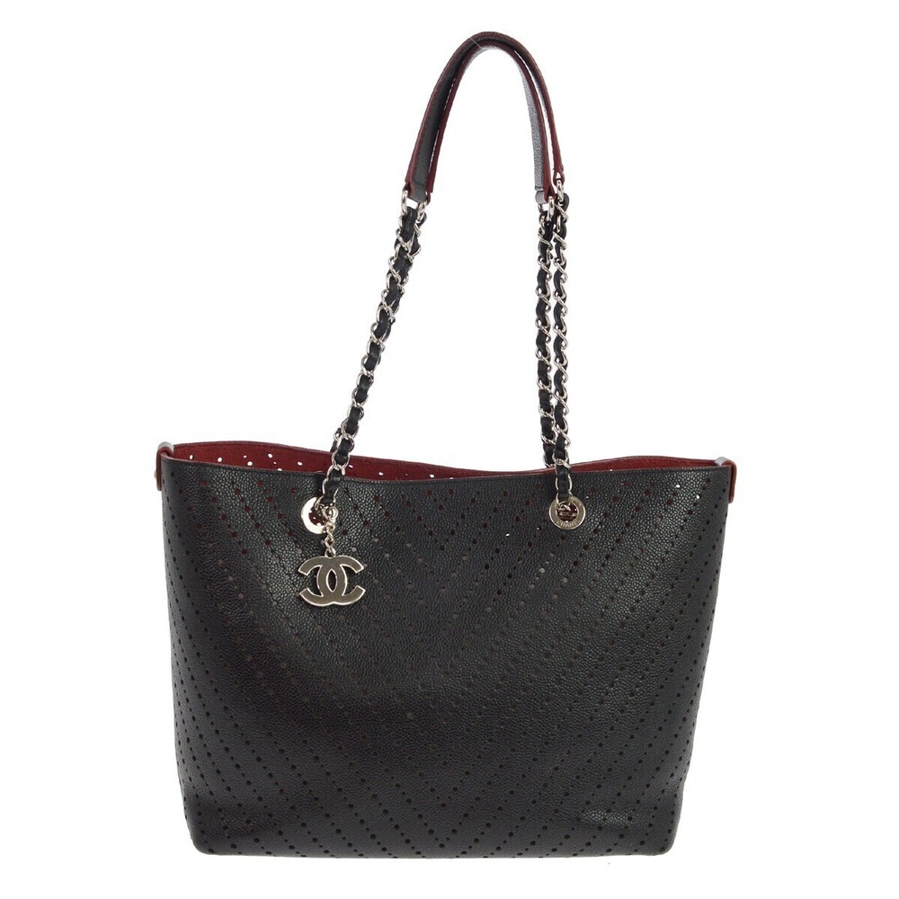 Chanel Shopping Perforated Caviar Small